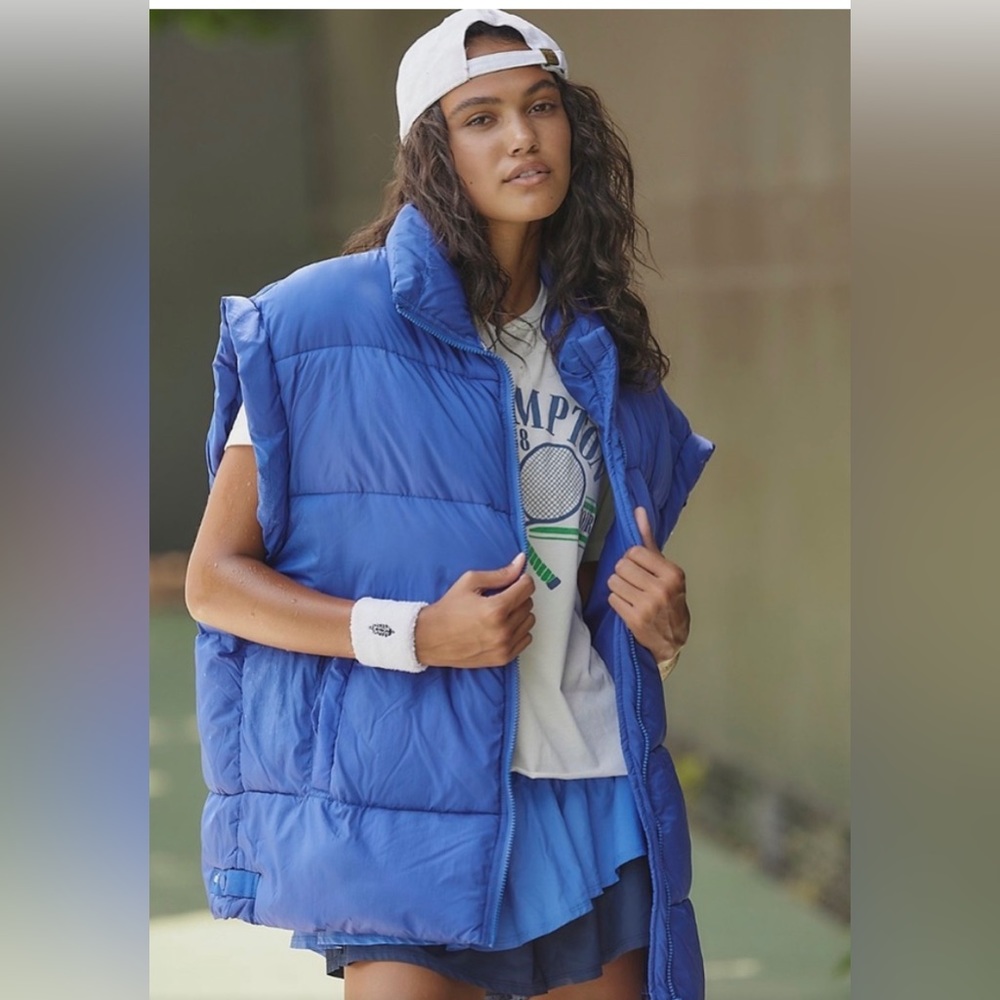 In a Bubble Puffer Vest- Free People Size M